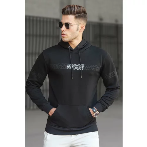 Madmext Black Printed Men's Sweatshirt 5305