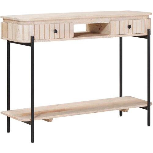  Ručni stol Bijela 100 x 30 x 76 cm Čvrsto drvo manga Slike