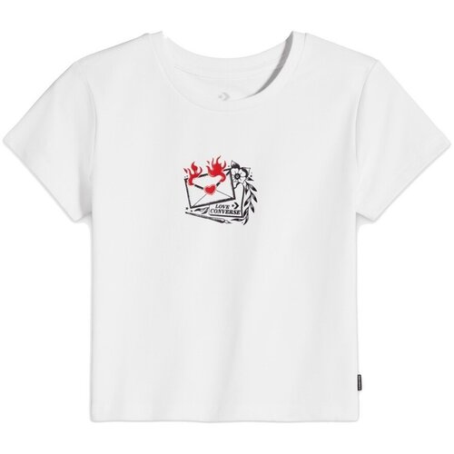 Converse LOVE LETTER T-SHIRT Bijela Slike