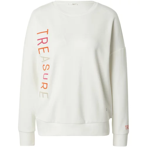 Key Largo Sweater majica 'TREASURE' mandarina / magenta / vuneno bijela / bijela