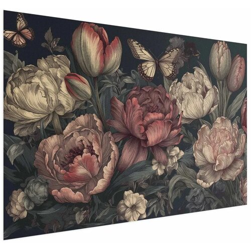  Plakat Flowers on a Turquoise Background 60x40 Cijene