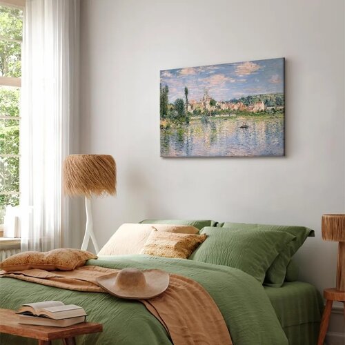  Slika - Claude Monet &amp;ndash; Vue de V&amp;eacute;theuil Summer 90x60 Premium Print Slike