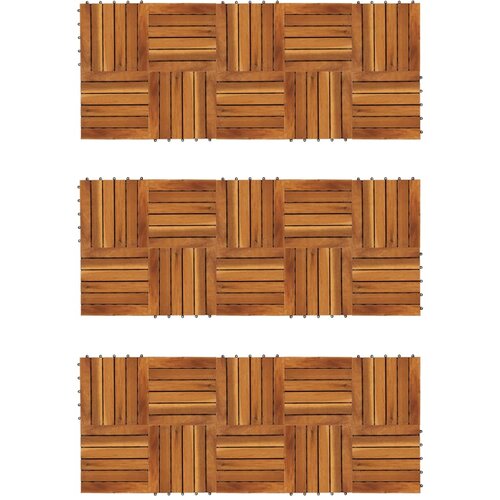 vidaXL Poščice iz akacije vertikalen vzorec 30 x 30 cm set 30 kosov, (21421226) Cene