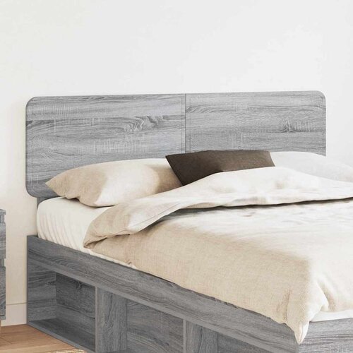vidaXL Vzglavje z vzglavjem Siva Sonoma 140 cm Konstruiran les Cene