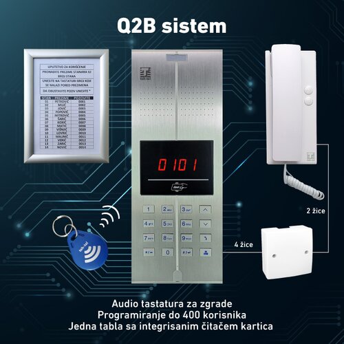 Dekoder za audio interfon Q2 888 Cene
