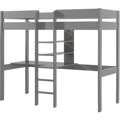 Vipack Siva dvignjena otroška postelja 90x200 cm Pino - Vipack Cene