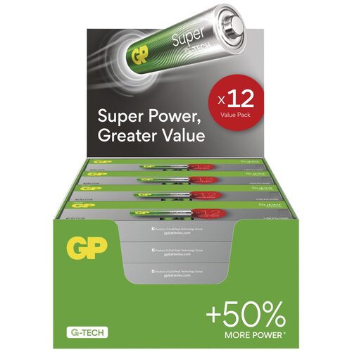 Gp alkalne baterije SUPER AAA (LR03) 12 PP MB Slike