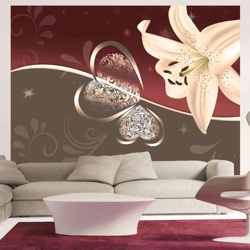  tapeta - Cream lily 200x154