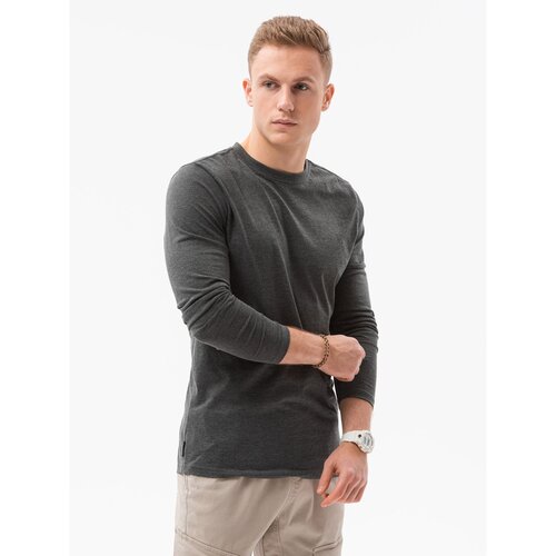 Ombre Majice z dolgimi rokavi Mo&amp;scaron;ka srajca dolgi rokavi (L138OLIVE) pisana Slike