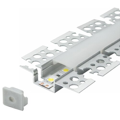 Mitea Lighting aluminijumski profil za led trake flex 13x59x2000mm sa difuzorom 2m MA1913 Cene