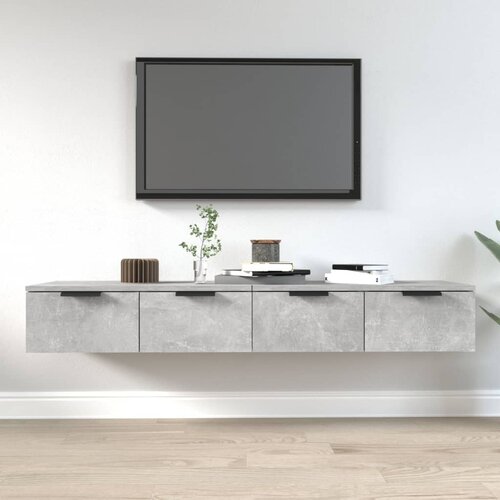 vidaXL Zidni ormarići 2 kom boja siva betona 68x30x20 cm drveni Cene