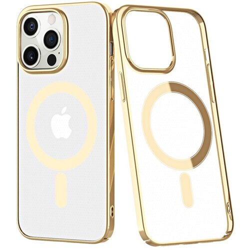  futrola magsafe clear za iphone 14 plus (6.7) zlatna Slike