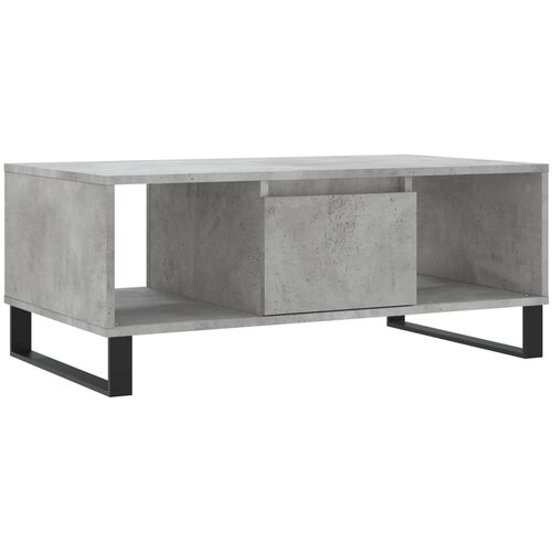 Maison Chic Klubska mizica - kavna mizica - Nizka mizica betonsko siva 90x50x36,5 cm inženirski les, (21753626) Cene
