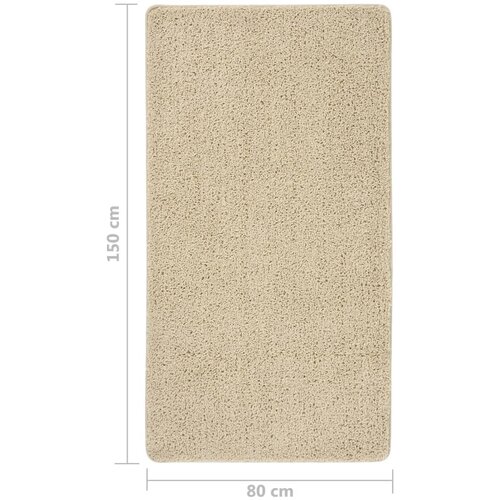  Čupavi tepih krem 80 x 150 cm protuklizni Slike