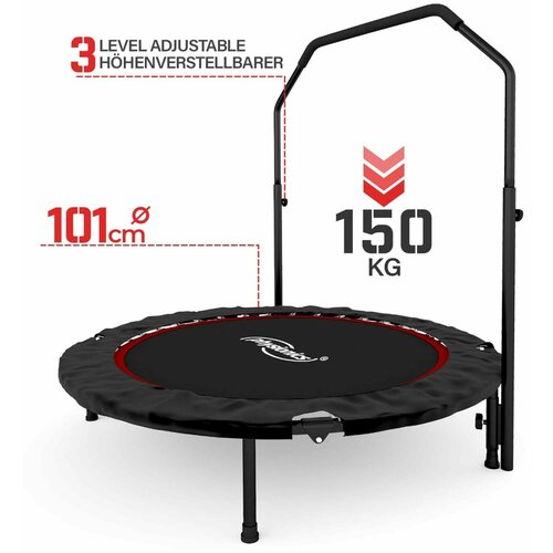  Fitnes trambolina sa ručicama - ø 101 cm (crvena) Cene