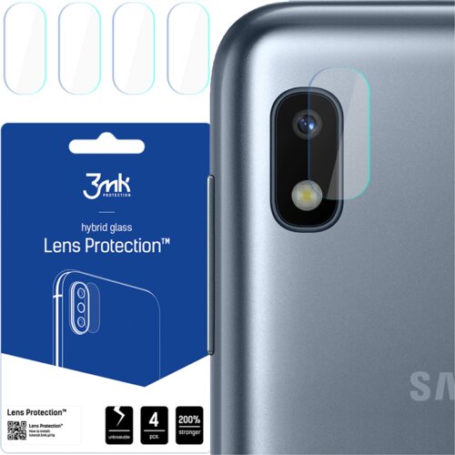 3mk 4x Staklo za kameru za Samsung Galaxy A10 - Prozirna Cijene
