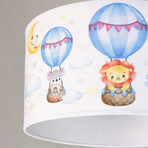 Brilagi - LED dečiji luster na sajli BOBO 1xE27/10W/230V prečnik 35 cm bela/životinjice Slike