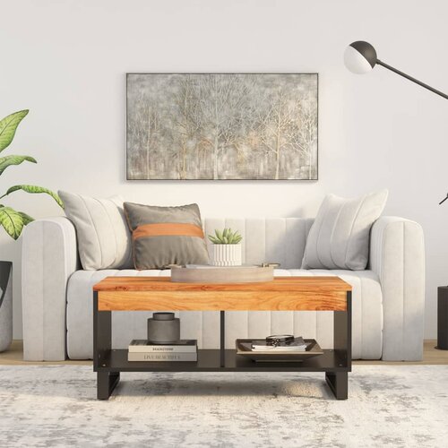 vidaXL Klubska mizica 90x50x40 cm trden akacijev les Cene