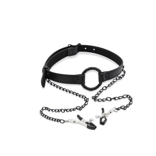 Intoyou Black Shadow Gag Intoyou s sponkami za bradavičke Slike
