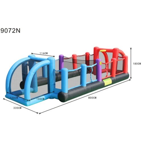 Happy Hop Sportska Arena 3u1 - teren na naduvavanje 800x335x180cm ( 9072N ) Cene