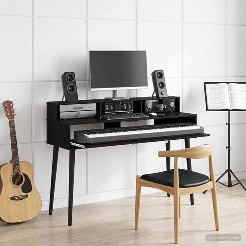 Studio radni stol Crni hrast 152 x 42,5 x 36 cm Cijene