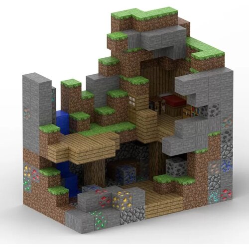  MagnetikCraft Napu&amp;scaron;teni rudnik, 375 Komada + 11 Figura Slike
