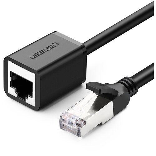 Ugreen LAN Ethernet RJ45 F/UTP Cat podalj&scaron;ek. 6 1000 Mb/s 0,5 m črna, (21831667) Cene