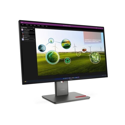Lenovo ThinkVision P27Q-40 27-palčni IPS QHD 16:9, 24 Hz, 350 cd/m2, kontrast 1500:1, odzivnost 6 ms; priključki: 3&times; USB-A, 1&times; USB-C, 1&times; USB-B, HDMI, DisplayPort; 99 % sRGB barvni razpon; barva Eclipse Black; 3-letna garancija Cene