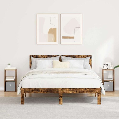  Noćni ormarić 2 pcs Dimljeni hrast 25 5 x 22 x 49 5 cm Cene