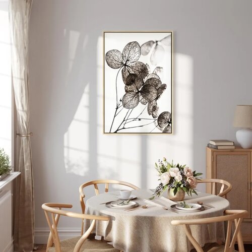  Slika - Transparent Clover (1 Part) Vertical 80x120 U prirodnom drvenom okviru Slike