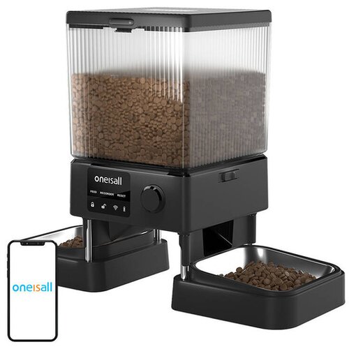 Oneisall PFD-002 Pro Wi-Fi automatska hranilica za ljubimce s 2 zdjelice, 2,1 kg Cijene