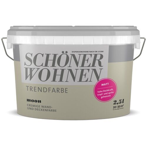 SCH&amp;Ouml;NER WOHNEN unutarnja disperzijska boja Trend (Moon, 2,5 l) Slike