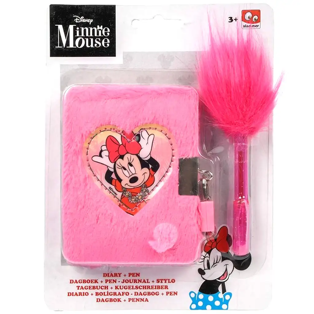 Canenco Minnie Miš tajni plišani dnevnik s lokotom i UV lampom Cene