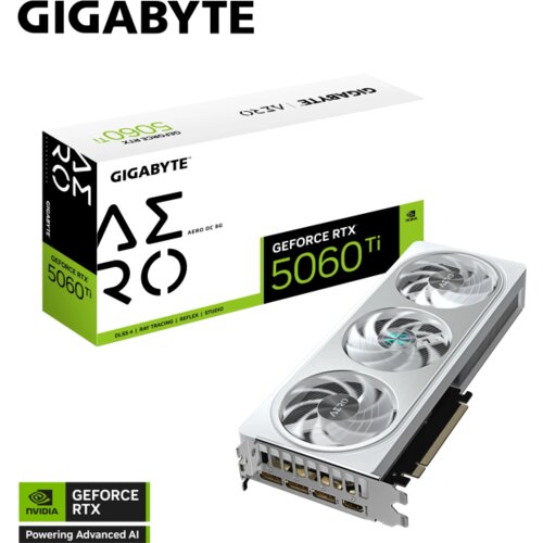 Gigabyte GRAFIČKA KARTICA GIGYTE GEFORCE RTX 5060 TI AERO OC 8G, 8GB GDDR7, PCI-E 5.0, (4719331356040) Cijene