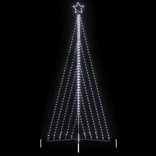 vidaXL Lučke za novoletno jelko 570 LED diod hladno bele 399 cm Cene