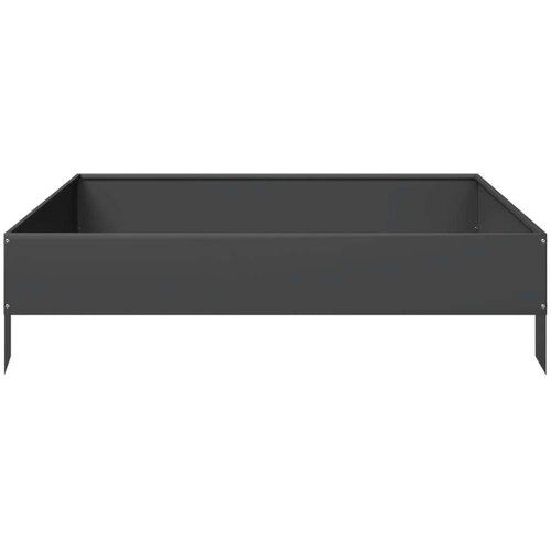 VidaXL Povi&amp;scaron;ena vrtna gredica crna 100 x 100 x 26 cm od čelika Slike