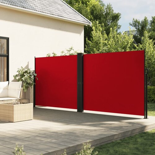The Living Store Zložljiva stranska tenda rdeča 160x600 cm - Zložljiva Stranska Tenda, (21631555) Cene
