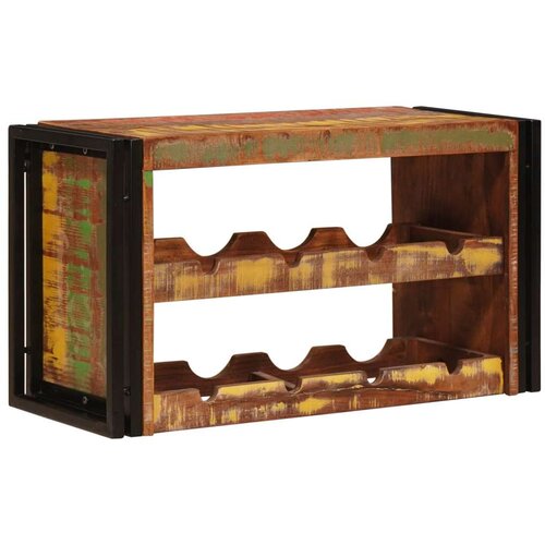  Stalak za vino Smeđa 100 x 45 x 33 cm Čvrsto reciklirano drvo Cijene