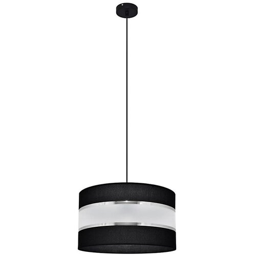  Luster na sajli HELEN 1xE27/15W/230V, prečnik 35 cm, crna/srebrna Cene