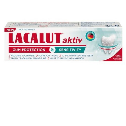 Lacalut aktiv sensitive pasta, 75 ml Slike