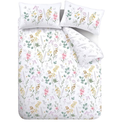 Catherine Lansfield Bijela posteljina za bračni krevet/za produženi krevet 230x220 cm Emilia Floral – Cene