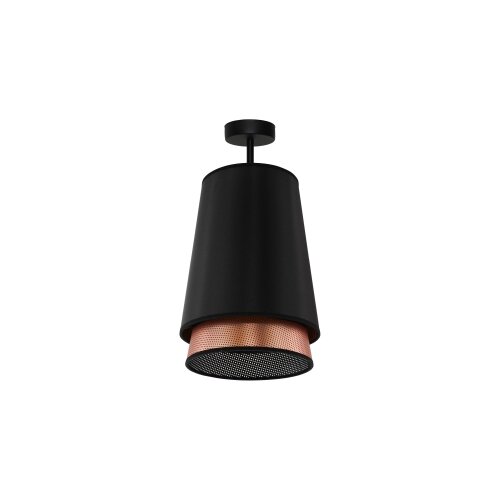  Duolla - Plafonski luster BELL SHINY 1xE27/15W/230V, prečnik 25 cm, crna/bakrena Slike