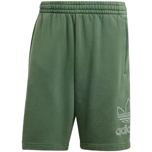 Adidas Hlače 'Adicolor Outline Trefoil' zelena / bijela