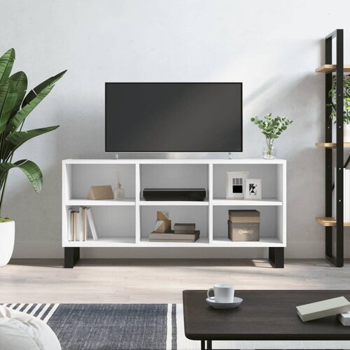 TV ormarić bijeli 103,5 x 30 x 50 cm od konstruiranog drva Cene