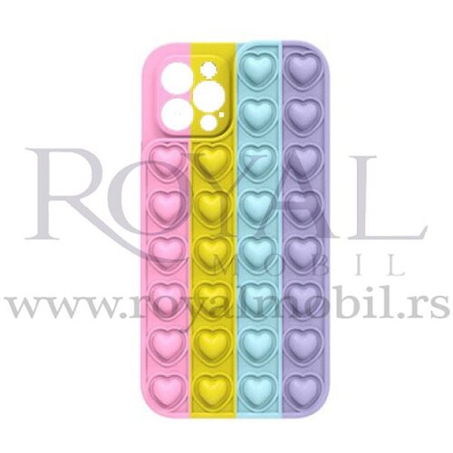  silikonska futrola bubble heart za iphone 12 pro max (6.7) No4 Slike