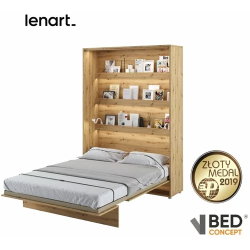 Bed Concept krevet u ormaru BC-12 - 160x200 cm - artisan hrast