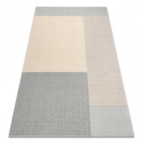 RugsX FLUX 461.9.AE500 volnena preproga OSTA - geometrijska, strukturna, loft modra / smetana 160x230 cm, (5000176320) Cene
