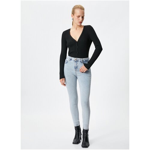 Koton High Waist Skinny Leg Skinny Open Indigo Women&amp;#039;s Denim Pants 4WAL40123MD Slike