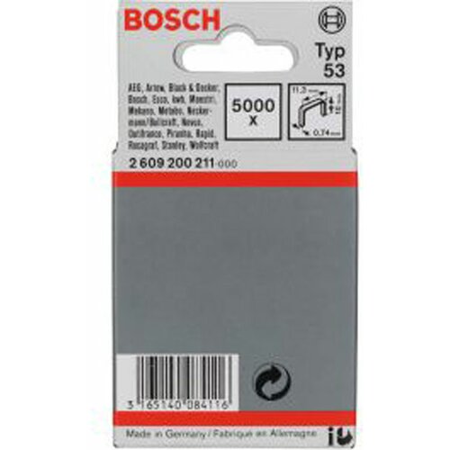 Bosch spajalica od tanke žice tip 53 11,4 x 0,74 x 8 mm 2609200210 Slike