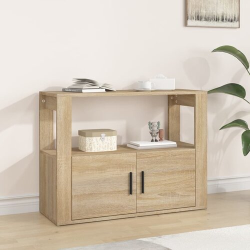vidaXL Komoda sonoma hrast 80x30x60 cm inženirski les Cene